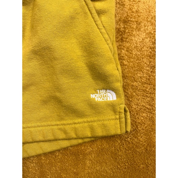 The North Face Women‎ S Yellow Sweat Shorts Pockets Elastic Waist - Picture 6 of 10